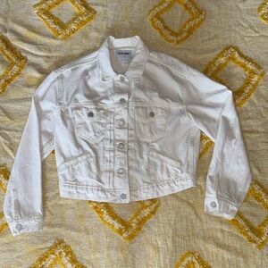 White Old Navy Jean Jacket Small